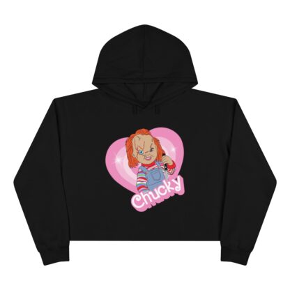 Chucky Barbie Graphic Crop Hoodie