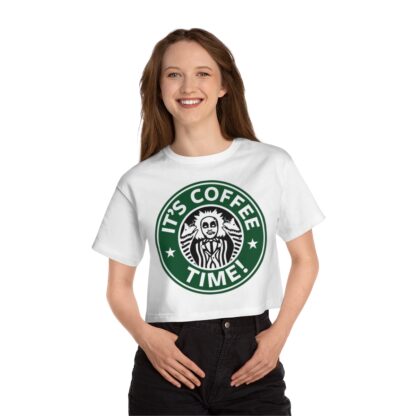 Coffee Time Champion Women's Heritage Cropped T-Shirt - Image 3