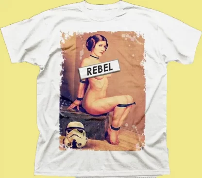 Princess Leia Rebel in bondage T-Shirt - Image 3