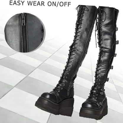 COZOK over-the-knee Goth Boots (Unboxed) - Image 2