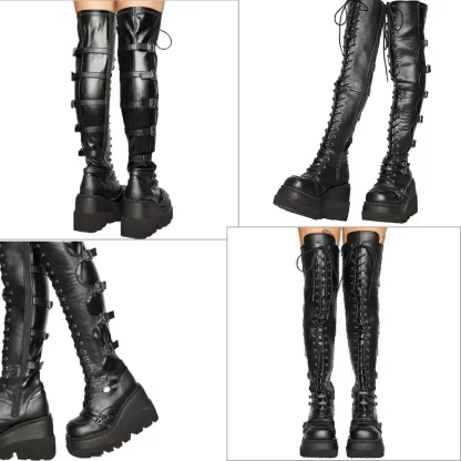 COZOK over-the-knee Goth Boots (Unboxed) - Image 4