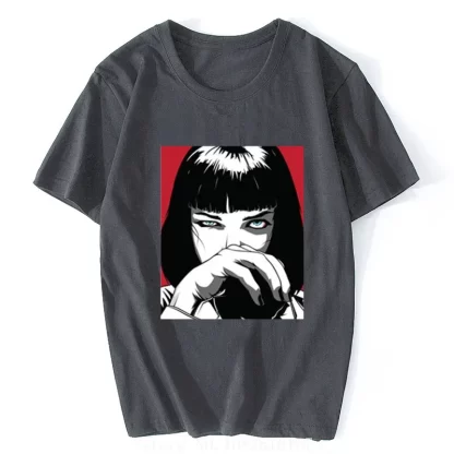 Pulp Fiction Mia Anime T-Shirt - Image 4