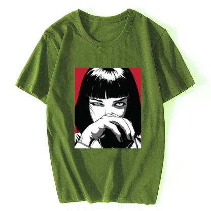 Pulp Fiction Mia Anime T-Shirt - Image 3