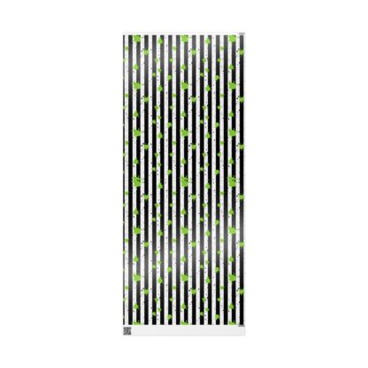 Green beetle Black StripedWrapping Papers - Image 9