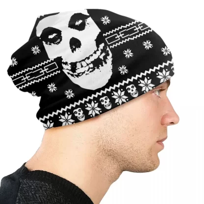 Custom Punk Rock Band Misfits Skullies Beanies Caps Unisex Winter Warm Knit Hat Men Women Street Bonnet Hats Outdoor Ski Cap - Image 4