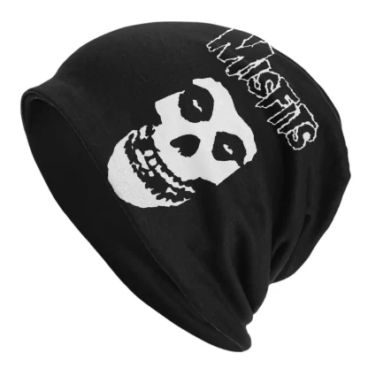 Custom Punk Rock Band Misfits Skullies Beanies Caps Unisex Winter Warm Knit Hat Men Women Street Bonnet Hats Outdoor Ski Cap - Image 14