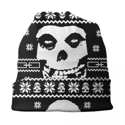 Custom Punk Rock Band Misfits Skullies Beanies Caps Unisex Winter Warm Knit Hat Men Women Street Bonnet Hats Outdoor Ski Cap - Image 3