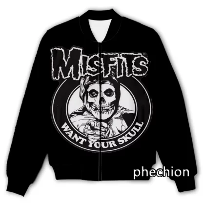 Misfits Print Novelty Streetwear Jacket - Image 13