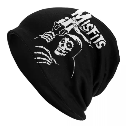 Custom Punk Rock Band Misfits Skullies Beanies Caps Unisex Winter Warm Knit Hat Men Women Street Bonnet Hats Outdoor Ski Cap - Image 18