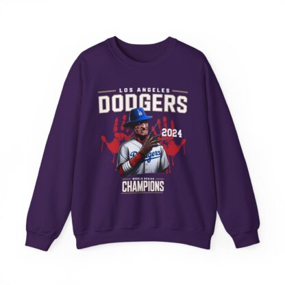 Freddy Kruger Graphic L.A. Dodgers Unisex Heavy Blend™ Crewneck Sweatshirt - Image 5