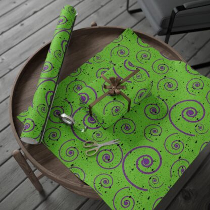 Holiday Goth Green Wrapping Papers - Image 20