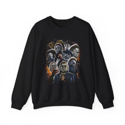 Faces of Michael Meyers Heavy Blend™ Crewneck Sweatshirt