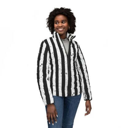 Beetle Juice Striped Puffer Jacket - Image 3