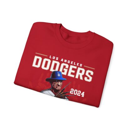 Freddy Kruger Graphic L.A. Dodgers Unisex Heavy Blend™ Crewneck Sweatshirt - Image 15