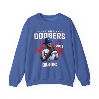 Freddy Kruger Graphic L.A. Dodgers Unisex Heavy Blend™ Crewneck Sweatshirt - Image 17