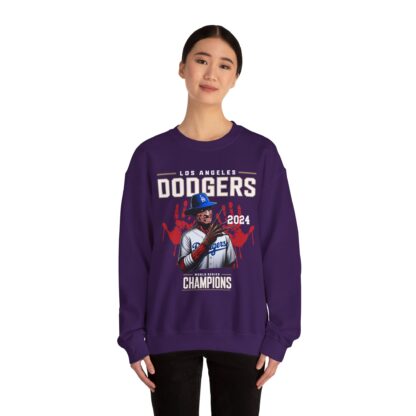 Freddy Kruger Graphic L.A. Dodgers Unisex Heavy Blend™ Crewneck Sweatshirt - Image 8