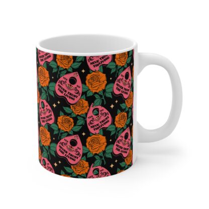 Pink Ouija Planchette Mug 11oz - Image 3