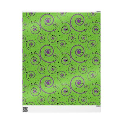 Holiday Goth Green Wrapping Papers - Image 5