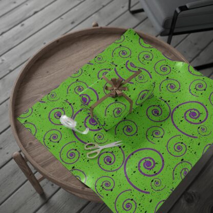 Holiday Goth Green Wrapping Papers - Image 8