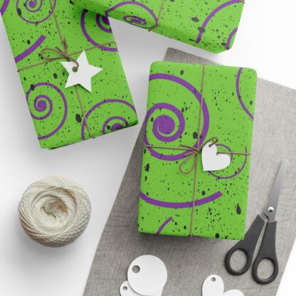 Holiday Goth Green Wrapping Papers - Image 19